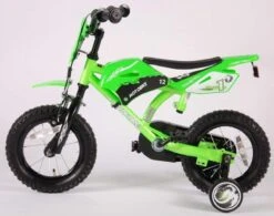 Volare Motobike Kinderfiets - Jongens - 12 Inch - Groen - 95% Afgemonteerd -Fietsuitrustings Winkel 1200x947