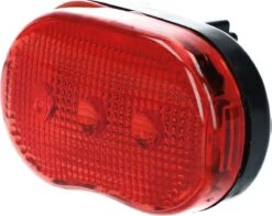 Dresco Achterlicht Fiets 3 Led's | Fietsverlichting Led | Achterlicht Met Batterij En Knipperlicht