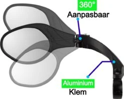 Merkloos Life-X Fietsspiegel – Ebike – 360° Verstelbaar – Links -Fietsuitrustings Winkel 1200x959 1