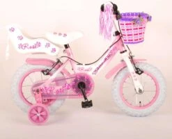 Volare Rose Kinderfiets - Meisjes - 12 Inch - Roze - 2 Handremmen -Fietsuitrustings Winkel 1200x973