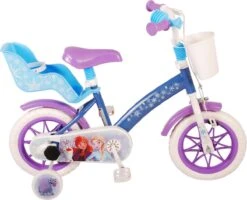 Volare Disney Frozen Kinderfiets - Meiden - 12 Inch - Blauw Paars - Doortrapsysteem -Fietsuitrustings Winkel 1200x974
