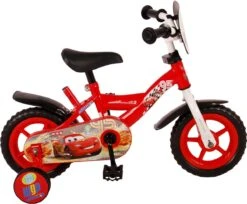 Disney Cars Kinderfiets - Jongens - 10 Inch - Rood - Doortrapper
