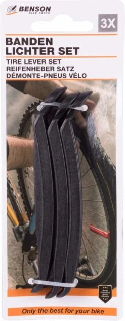 Benson Bandenlichter - Bandenlepel - 120 Mm - Kunststof - Zwart - 3 Stuks 7 Benson Bandenlichter - Bandenlepel - 120 Mm - Kunststof - Zwart - 3 Stuks -Fietsuitrustings Winkel 469x1200