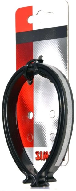 Simson Broekklemmen Kunststof Reflectie Zwart 2 Stuks -Fietsuitrustings Winkel 480x1200