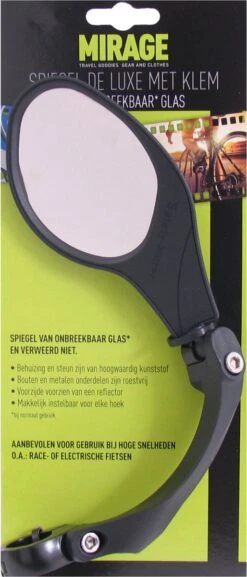 Mirage Fietsspiegel - Verstelbaar - Stuurbevestiging 22.2 Mm - Zwart -Fietsuitrustings Winkel 514x1200 1