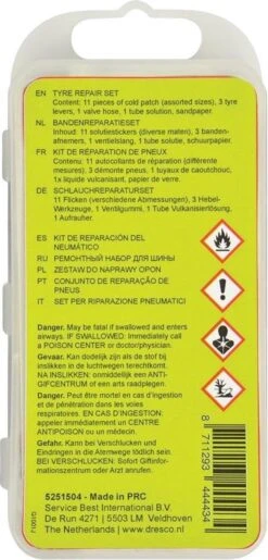 Dresco Fietsbandenreparatieset - Reparatieset Fiets - 17-delig - Wit 8 Dresco Fietsbandenreparatieset - Reparatieset Fiets - 17-delig - Wit -Fietsuitrustings Winkel 575x1200 1