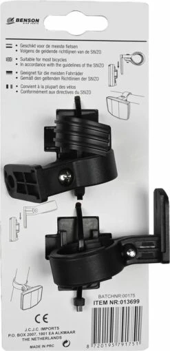 Benson Fiets Reflector - Wit Voorzijde - Rood Achterzijde -Fietsuitrustings Winkel 581x1200