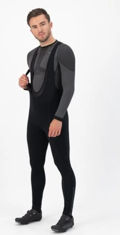 Rogelli Core - Lange Fietsbroek - Heren - Maat L - Zwart -Fietsuitrustings Winkel 614x1200