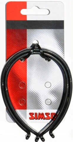Simson Broekklemmen Kunststof Reflectie Zwart 2 Stuks -Fietsuitrustings Winkel 619x1200