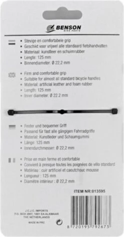 Benson Fietshandvatten Set - Kunstleer - 125 Mm - Cognac Bruin -Fietsuitrustings Winkel 631x1200 3