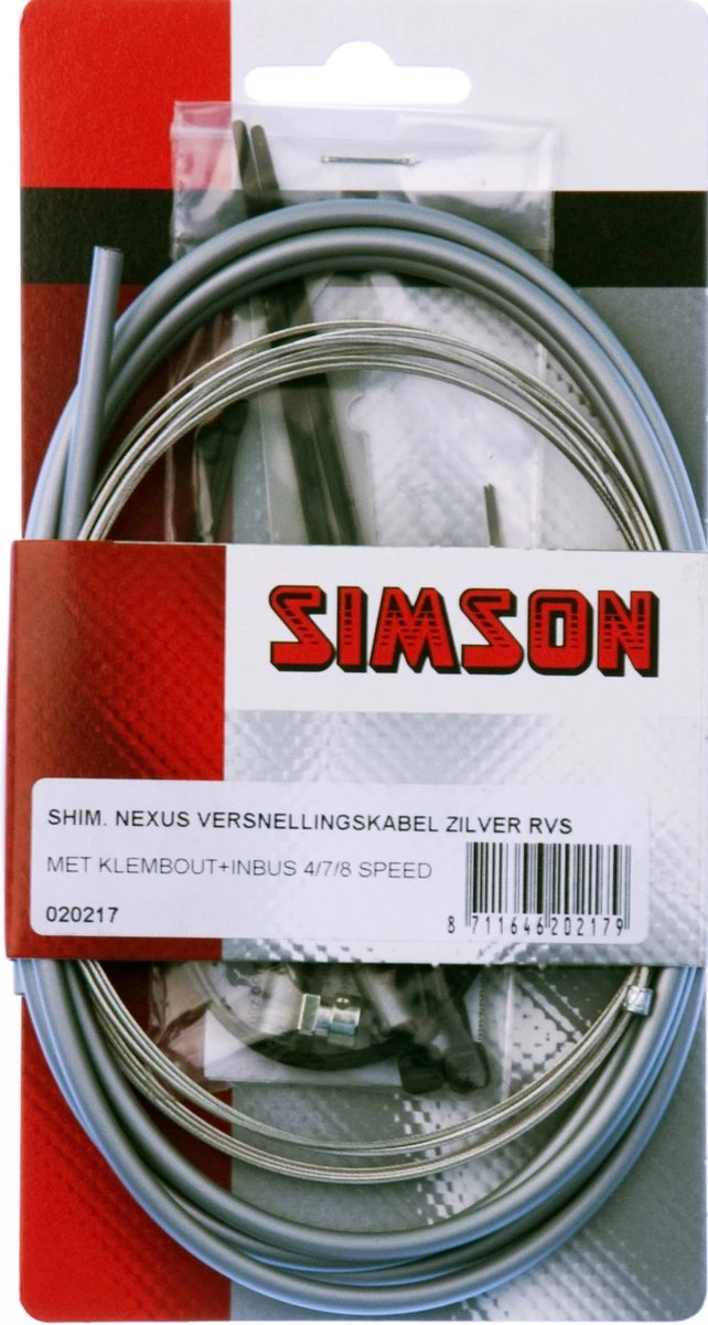 Simson Versnellingskabelset Shimano Nexus Grijs 6 Simson Versnellingskabelset Shimano Nexus Grijs - Afbeelding 6