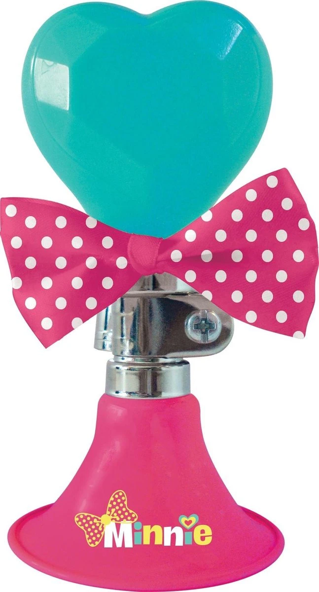 Disney Fietstoeter Minnie Mouse 6,5 X 14 Cm Roze/mintgroen 2 Disney Fietstoeter Minnie Mouse 6,5 X 14 Cm Roze/mintgroen - Afbeelding 2