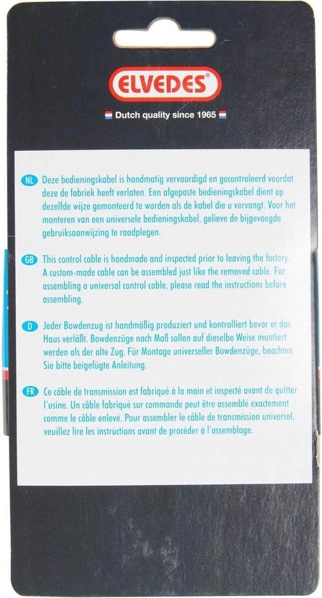 Versnellingskabelset Elvedes Nexus 3 1700 / 2250 Mm RVS - Zwart (op Kaart) 3 Versnellingskabelset Elvedes Nexus 3 1700 / 2250 Mm RVS - Zwart (op Kaart) - Afbeelding 3