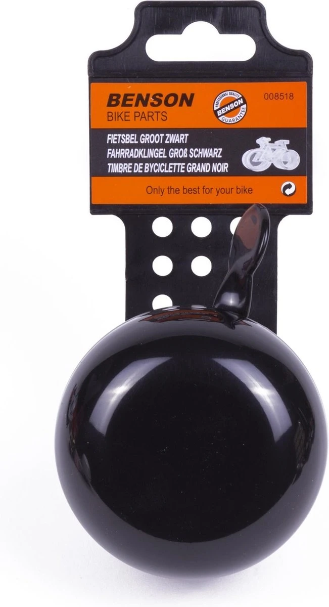 Benson Fietsbel - Ding - Ding - Groot - 75 Mm - Zwart 3 Benson Fietsbel - Ding - Ding - Groot - 75 Mm - Zwart - Afbeelding 3