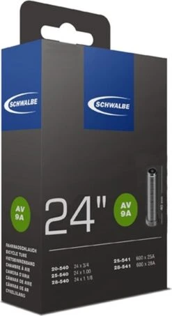 Schwalbe Binnenband 24 X 3/4 / 1 1/8 (20/28-540/541) Av 9a 40 Mm -Fietsuitrustings Winkel 655x1200 2