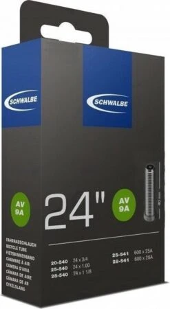 Schwalbe Binnenband 24 X 3/4 / 1 1/8 (20/28-540/541) Av 9a 40 Mm -Fietsuitrustings Winkel 658x1200 4