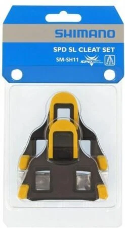 Shimano Schoenplaatjes SM-SH11 Spd-SL Geel (6 Graden) -Fietsuitrustings Winkel 660x1200 1