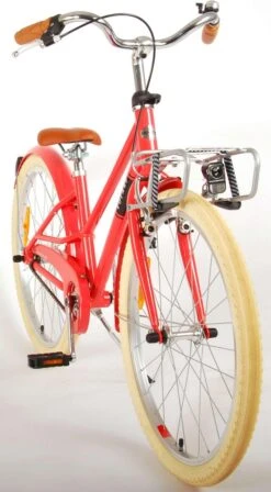Volare Melody Kinderfiets - Meisjes - 24 Inch - Koraal Rood - Prime Collection -Fietsuitrustings Winkel 662x1200