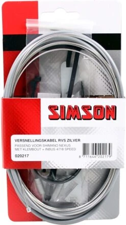 Simson Versnellingskabelset Shimano Nexus Grijs