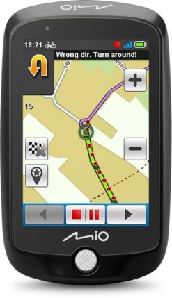 Mio Cyclo 220 Fietscomputer - Fietsnavigatie - Zwart -Fietsuitrustings Winkel 691x1200