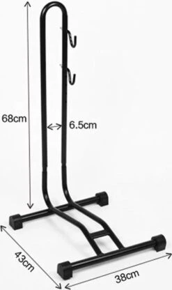 Decopatent® Fietsrek Om Fiets Horizontaal Te Stallen - Fietsstaander Standaard - Fietsrek Voor 1 Fiets - Voor Racefiets MTB E-bike -Fietsuitrustings Winkel 712x1200