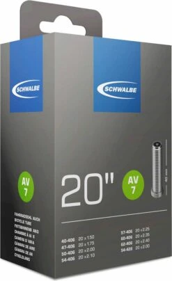 Schwalbe Binnenband 20 Inch (40/62-406, 54-428) Av 40 Mm -Fietsuitrustings Winkel 734x1200 4
