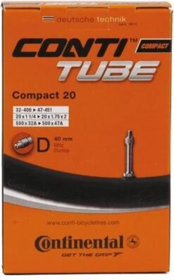 Continental Compact 20 - Binnenband Fiets - Frans Ventiel - 40 Mm - 20 X 1 1/4 - 1 3/8 - 1.75 - 2.00 -Fietsuitrustings Winkel 747x1200 6