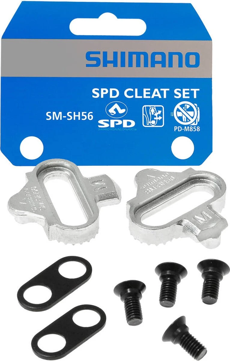 Shimano Schoenplaatjes Spd Zilver Sh56 Set 6 Shimano Schoenplaatjes Spd Zilver Sh56 Set - Afbeelding 6