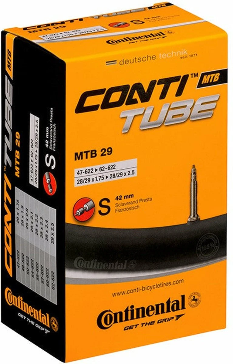 Continental Binnenband Mtb 29 Inch (47/62-622) Fv 42 Mm 14 Continental Binnenband Mtb 29 Inch (47/62-622) Fv 42 Mm - Afbeelding 14