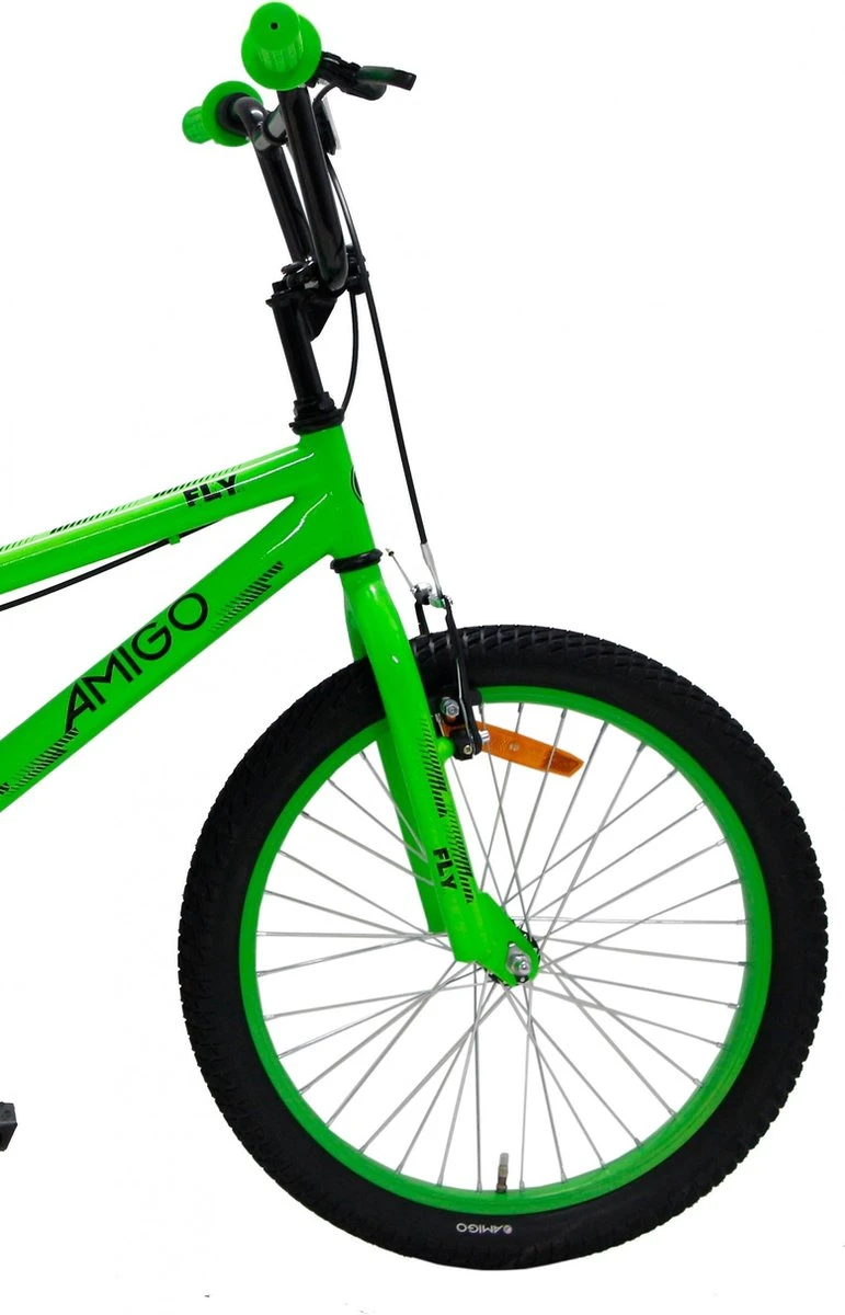 Amigo Fly - BMX Fiets 20 Inch - Fietscross Voor Jongens En Meisjes - Groen 2 Amigo Fly - BMX Fiets 20 Inch - Fietscross Voor Jongens En Meisjes - Groen - Afbeelding 2