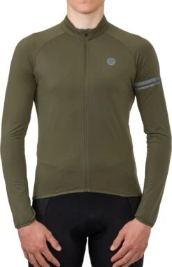 AGU Thermo Fietsshirt Lange Mouwen Essential Heren - Army Green - XL -Fietsuitrustings Winkel 773x1200