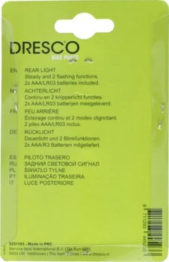 Dresco Achterlicht Fiets 3 Led's | Fietsverlichting Led | Achterlicht Met Batterij En Knipperlicht 10 Dresco Achterlicht Fiets 3 Led's | Fietsverlichting Led | Achterlicht Met Batterij En Knipperlicht -Fietsuitrustings Winkel 776x1200 1