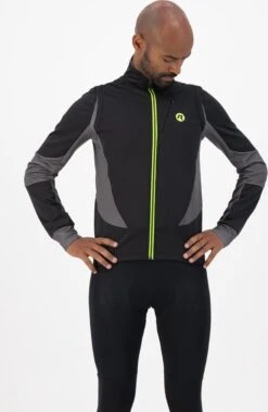 Rogelli Brave Winterjack - Fietsjack - Zwart/Grijs/Fluor - Heren - Maat L -Fietsuitrustings Winkel 782x1200 1