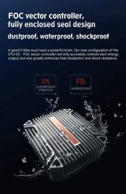 DYU D3F Opvouwbare Elektrische Fiets, Slimme Mountainbike Voor Volwassenen, 240W Aluminiumlegering Fiets Verwijderbare 36V/10Ah Lithium-ion Batterij Met 3 Rijmodi -Fietsuitrustings Winkel 783x1200