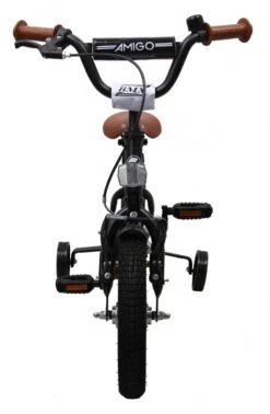 Amigo BMX Fun Jongensfiets - Kinderfiets 12 Inch - Matzwart -Fietsuitrustings Winkel 784x1200
