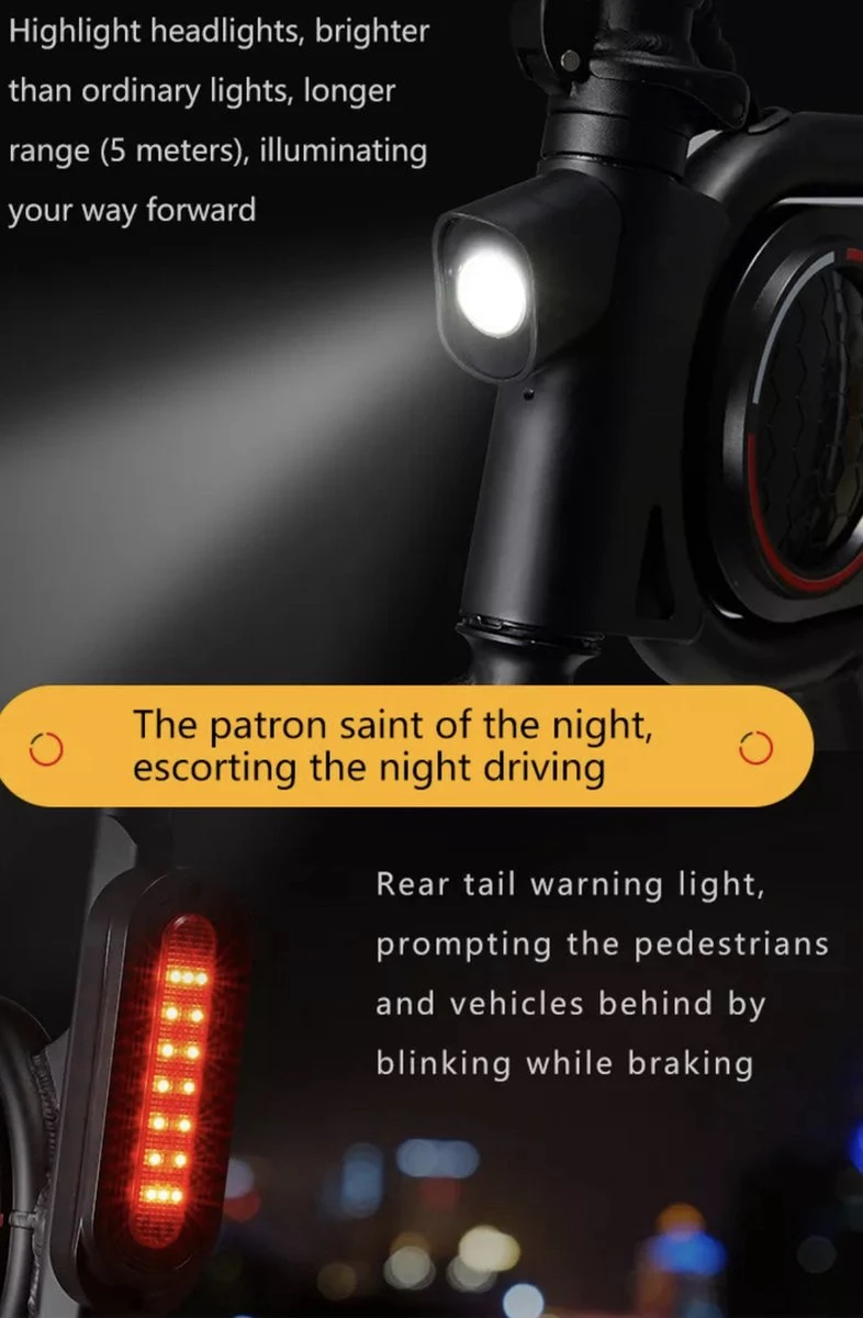 Merkloos MoovWay Elektrische Mini Scooter | E-bike Met Cruise Control | 25km/h 8 Merkloos MoovWay Elektrische Mini Scooter | E-bike Met Cruise Control | 25km/h - Afbeelding 8