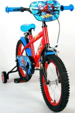 Marvel Spider-Man Kinderfiets - Jongens - 16 Inch - Blauw/Rood -Fietsuitrustings Winkel 797x1200
