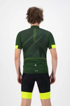 Rogelli Dusk - Fietsshirt Korte Mouwen - Heren - Maat XL - Groen, Fluor-Geel -Fietsuitrustings Winkel 800x1200 62