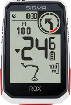 SIGMA SPORT GPS Fietscomputer Sigma ROX 4.0 GPS Met Standaard Stuurhouder - Wit -Fietsuitrustings Winkel 807x1200 3