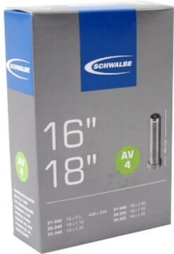 Schwalbe Binnenband - AV4 - 16 Inch X 1 3/8 - 18 X 1.35 - Auto Ventiel - 40mm -Fietsuitrustings Winkel 821x1200 3