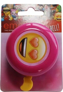 Emoji Fietsbel - Pink - Love - Hartjes - Kinderen
