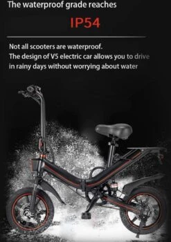 OUXI - V5 - 16 Inch - Elektrische Fiets - E Bike - Elektrische Vouwfiets - APP IOS/ Android - 500W Motor - 15Ah Lithuim Ion Batterij - Zwart -Fietsuitrustings Winkel 847x1200 2