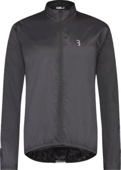 BBB Cycling BaseShield Regenjas Fiets - Wielren Fietsjack - Regenjack - Wind- En Waterdicht - Zwart - Maat L