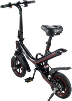 [ Ouxi V1 ] [Elektrische Vouwfiets ] [ Zwart Met Rood ] [ 250W] [actieradius 35 Km ] [snelheid 25km/h ] -Fietsuitrustings Winkel 856x1200 1