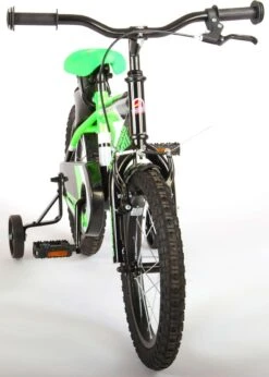 Volare Sportivo Kinderfiets - Jongens - 16 Inch - Neon Groen Zwart - 95% Afgemonteerd -Fietsuitrustings Winkel 856x1200