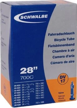 Schwalbe Binnenband - AV17 - 28 Inch X 1.10 - 1.75 - Auto Ventiel - 40mm -Fietsuitrustings Winkel 860x1200