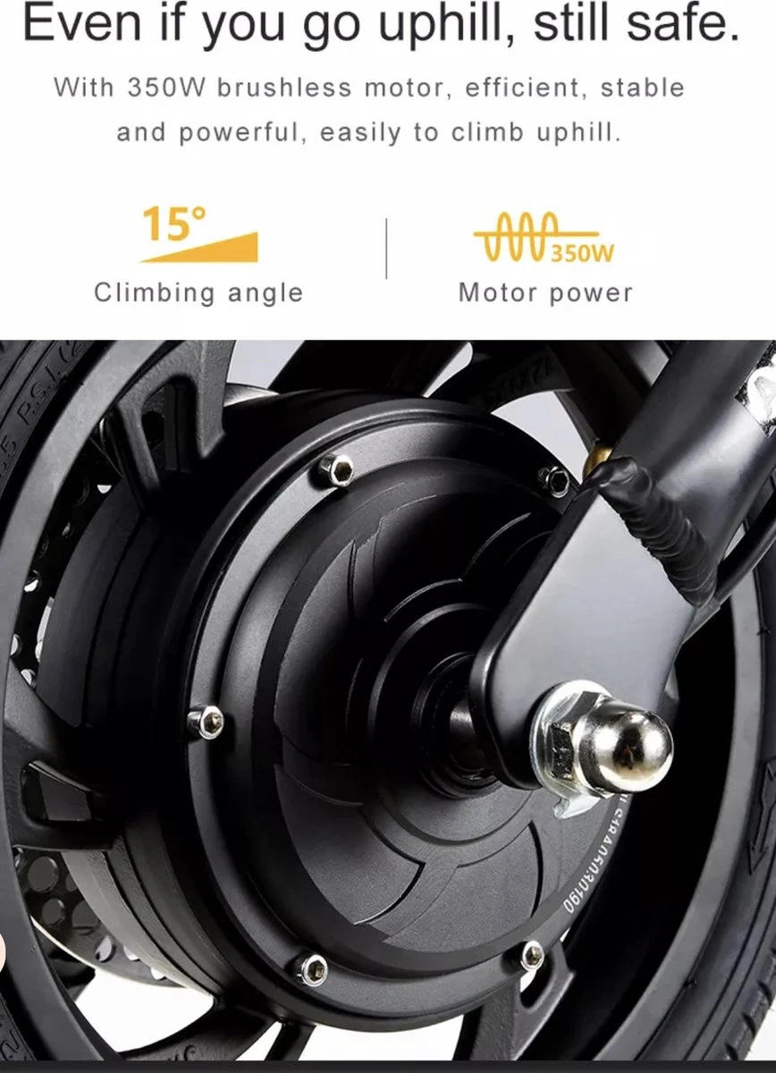 Merkloos MoovWay Elektrische Mini Scooter | E-bike Met Cruise Control | 25km/h 3 Merkloos MoovWay Elektrische Mini Scooter | E-bike Met Cruise Control | 25km/h - Afbeelding 3