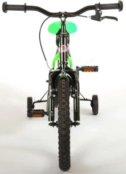 Volare Sportivo Kinderfiets - Jongens - 16 Inch - Neon Groen Zwart - 95% Afgemonteerd -Fietsuitrustings Winkel 870x1200