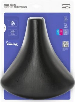 Selle Royal Fietszadel Holland Unitech - Zwart -Fietsuitrustings Winkel 885x1200 3