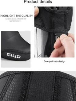 Giyo Waterdichte Halve Overschoenen Toe Covers - 1 Paar - Maat 41-46 - Zomer - Fiets Schoen Overtrek - MTB - Wielrennen/ Mountainbiken - Windproof -Fietsuitrustings Winkel 909x1200 2